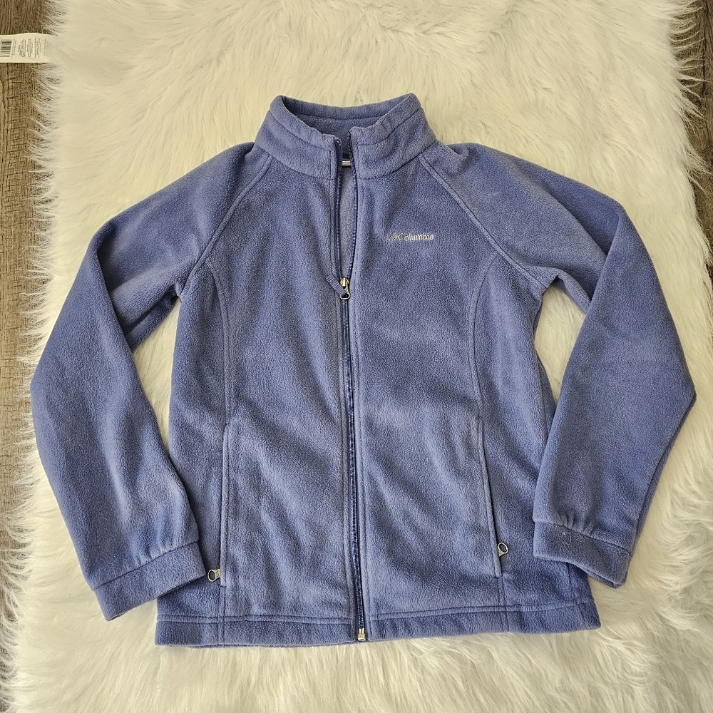 Girls Columbia size Large light purple fleece size Large
